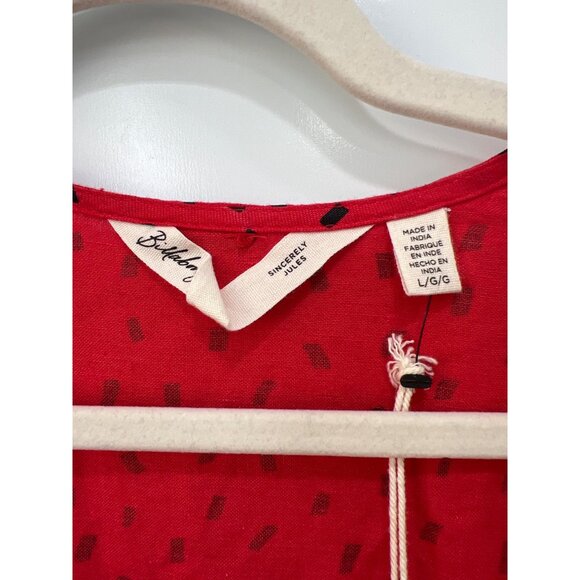 Billabong x Sincerely Jules Wrapped in Love Long Sleeve Wrap Crop Top Size L NEW - Picture 7 of 13